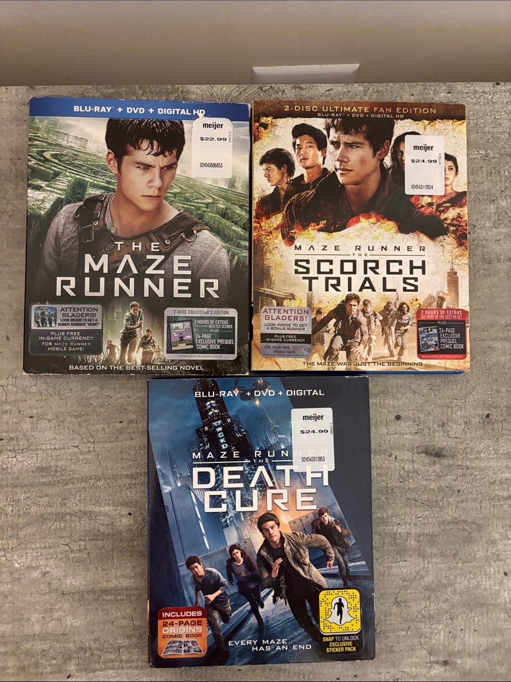The Maze Runner Trilogy Blu-ray + DVD Collection